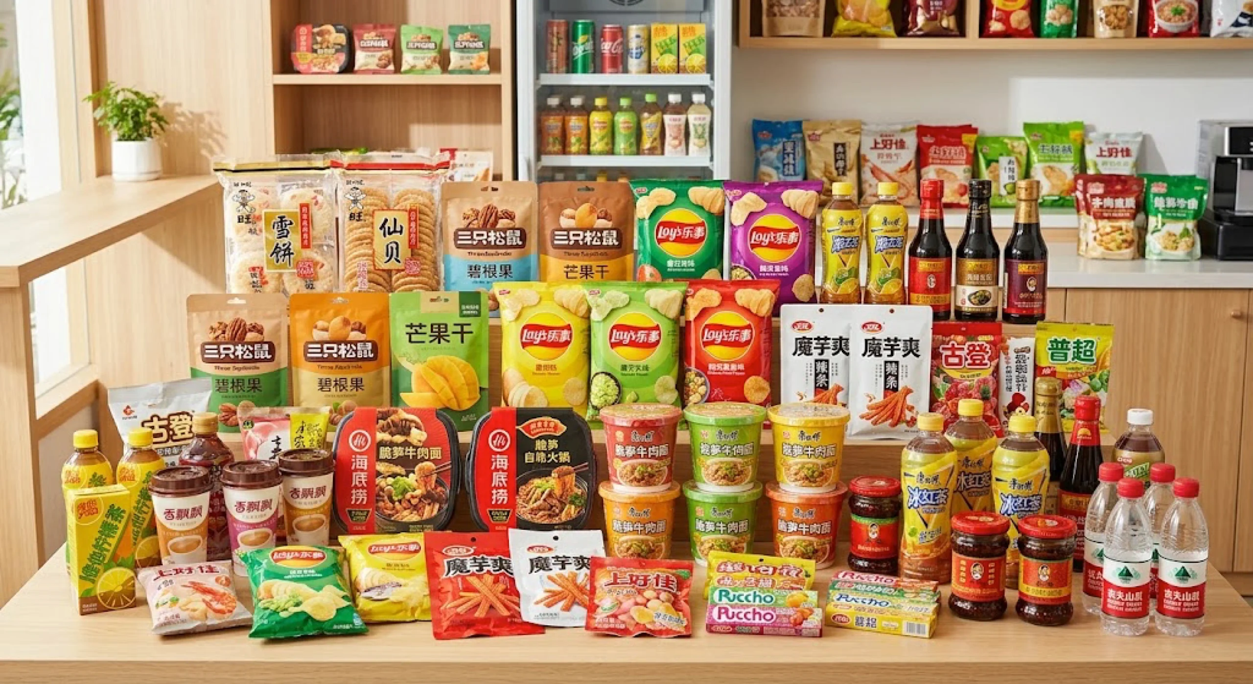 Snacks and groceries